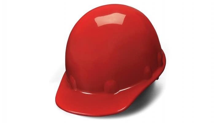 Pyramex HPS141 SL Series Sleek Shell Cap Style Hard Hat w/4 Pt Ratchet Suspension
