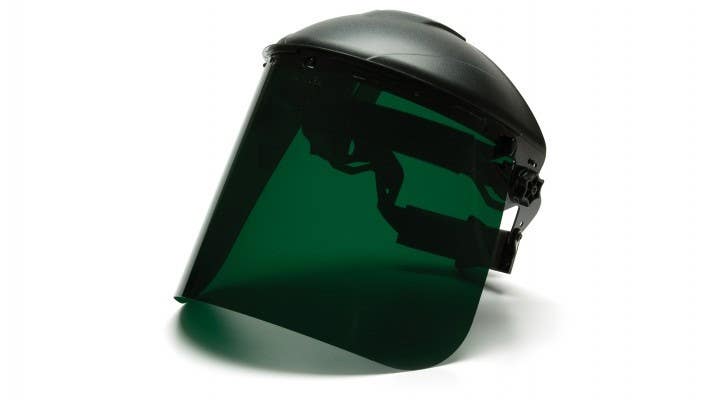 Pyramex S1035 Dark Green Tinted Polyethylene Face Shield