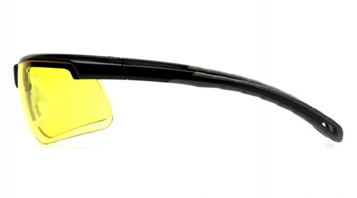 Pyramex VGCOMBO8630 Ever-Lite Black Frame/Amber Lens with PM8010 Gray Earmuff