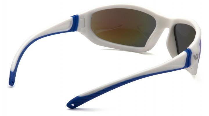 Pyramex VGSW165TB Ocoee - White Frame/Ice Blue Mirror Anti-Fog Lens