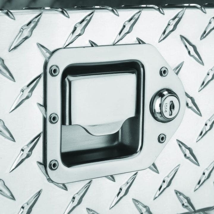 CRESCENT JOBOX 11-300000 Aluminum Single Lid Fullsize Crossover, Bright Clearcoated Finish