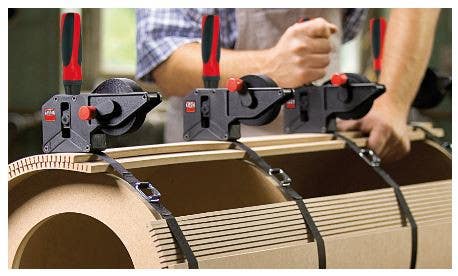 Bessey VAS-23+2K Clamp, Woodworking, Strap Clamp, 2K Handle, 23 ft. Strap