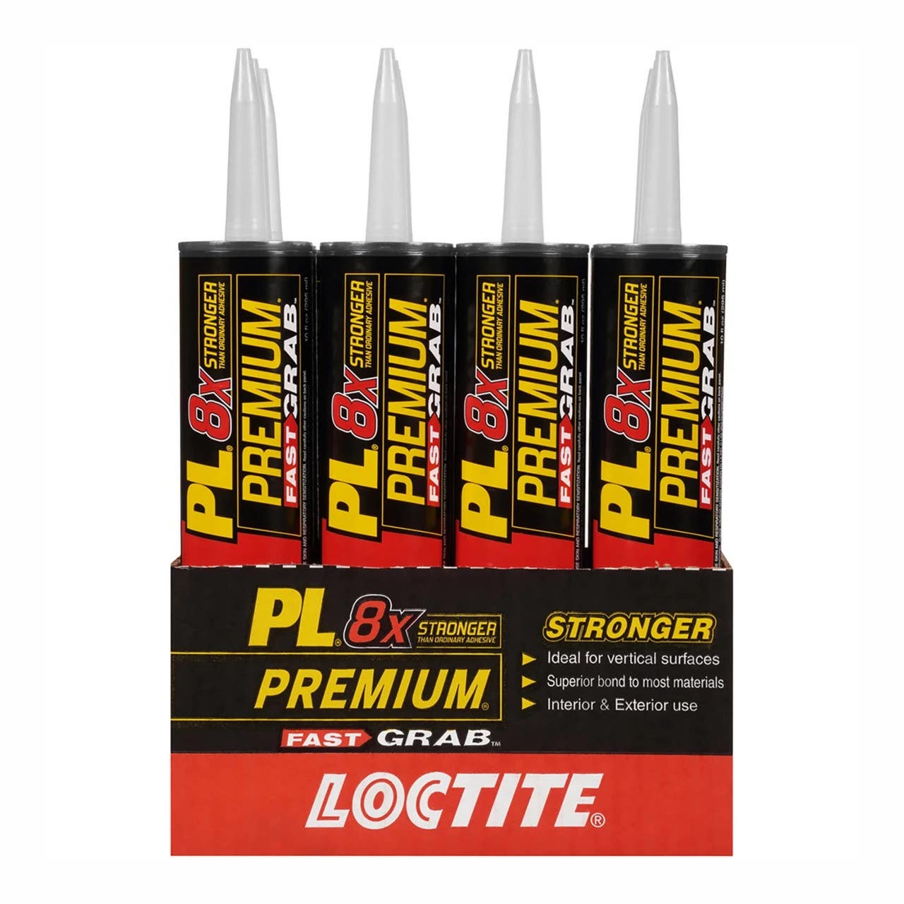 Loctite 1417170 PL Premium Fast Grab Construction Adhesive, 10 oz, Finish-Tan