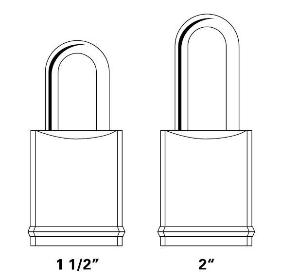 Falcon KS11 2 Series Padlock (SFIC-Less Cylinder), Chrome Plated Brass Body