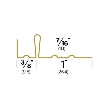 Legacy Manufacturing 2CH Interlocking Metal Weatherstrip