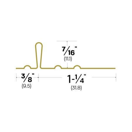 Legacy Manufacturing 3C Interlocking Metal Weatherstrip