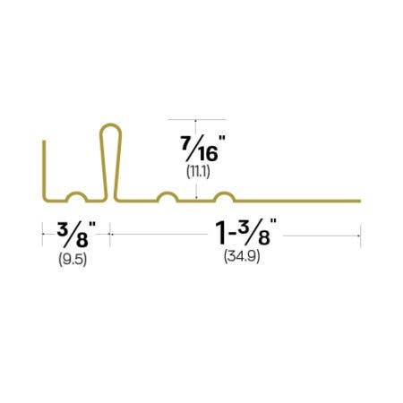 Legacy Manufacturing 4CH Interlocking Metal Weatherstrip