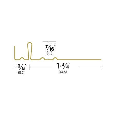 Legacy Manufacturing 5CH Interlocking Metal Weatherstrip