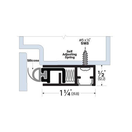 Legacy Manufacturing 501 Adjustable Architectural Seal (1-1/4" by 1/2")