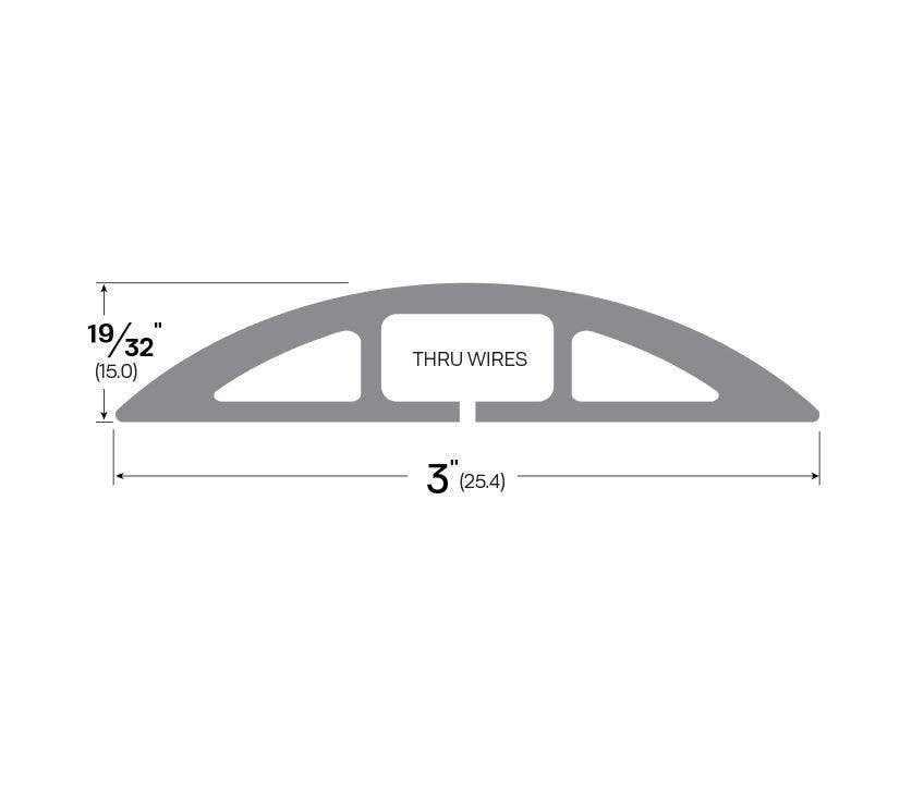 Legacy Manufacturing 3221N Rubber Wire Protection (3" by 19/32")