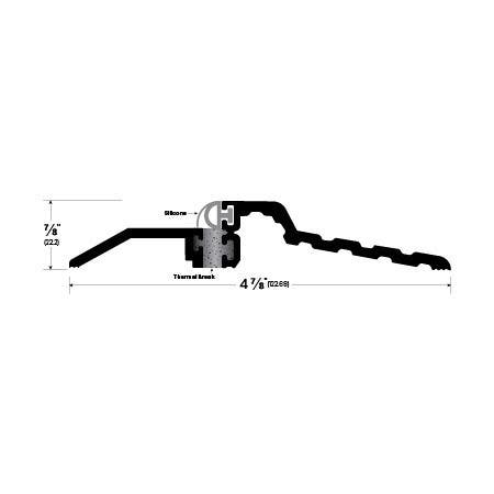 Legacy Manufacturing 3812MA Threshold (4-7/8" by 7/8"),Finish-Mill Aluminum