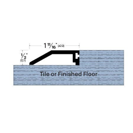 Legacy Manufacturing 3943 Half Saddle (1-11/16" by 1/2")