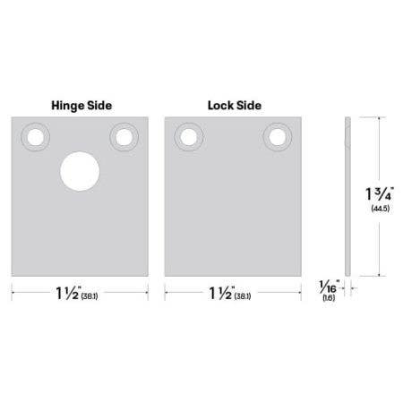 Legacy Manufacturing 4023EC Replacement End Cap (1-1/2" by 1-3/4")