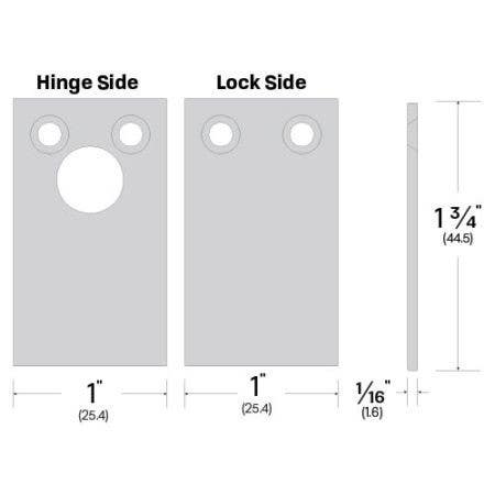 Legacy Manufacturing 4163EC Replacement End Cap (1" by 1-3/4")