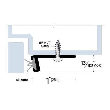 Legacy Manufacturing 5001 Mechanically Fastened Gasketing (1" by 13/32")