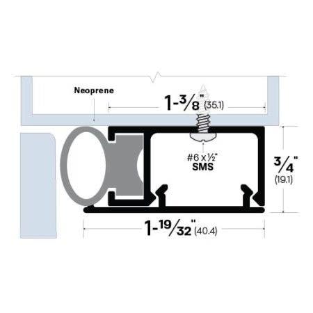 Legacy Manufacturing 5274 Gasketing (1-19/32" by 3/4")