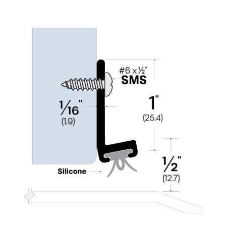 Legacy Manufacturing 7001 Door Sweep (1-1/4" by 3/8")