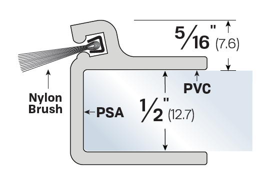 Legacy Manufacturing 7331 Glass Door Gasketing
