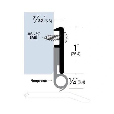Legacy Manufacturing 7623 Door Sweep (7/32" by 1-1/4")
