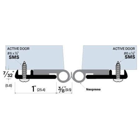 Legacy Manufacturing 7623 Meeting Stile (7/32" by 1-1/4")