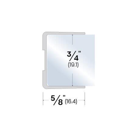 Legacy Manufacturing 7631 Meeting Stile for Glass Door (5/8" by 3/4")