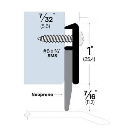 Legacy Manufacturing 7923 Door Sweep (7/32" by 1-7/16")