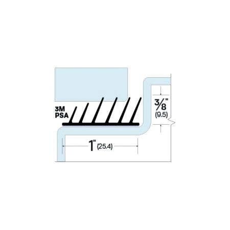 Legacy Manufacturing 50519S Self-Adhesive Gasketing, Finish Black