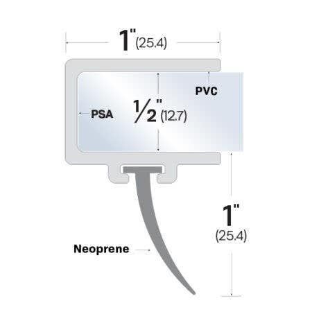 Legacy Manufacturing 77319 Meeting Stile (1" by 1-1/2")