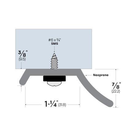 Legacy Manufacturing 79408 Door Sweep (2-3/8" by 7/8")