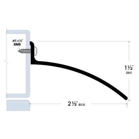 Legacy Manufacturing 5241SS Top of Door Rain Drip,Finish-Stainless Steel