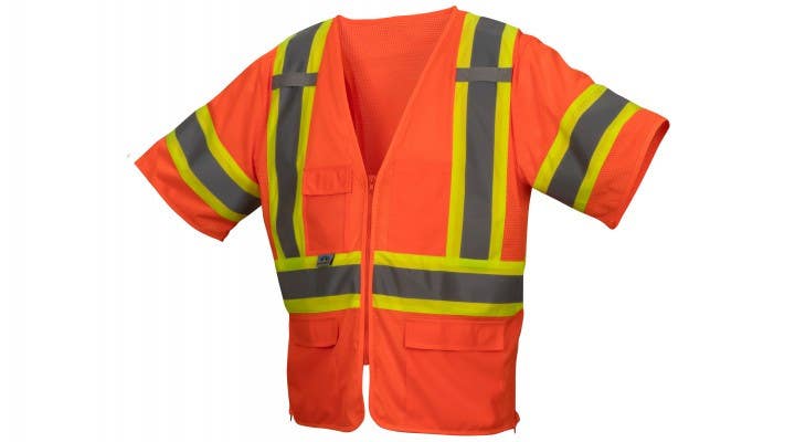 Pyramex RVZ3620 Mesh Surveyor Orange Safety Vest