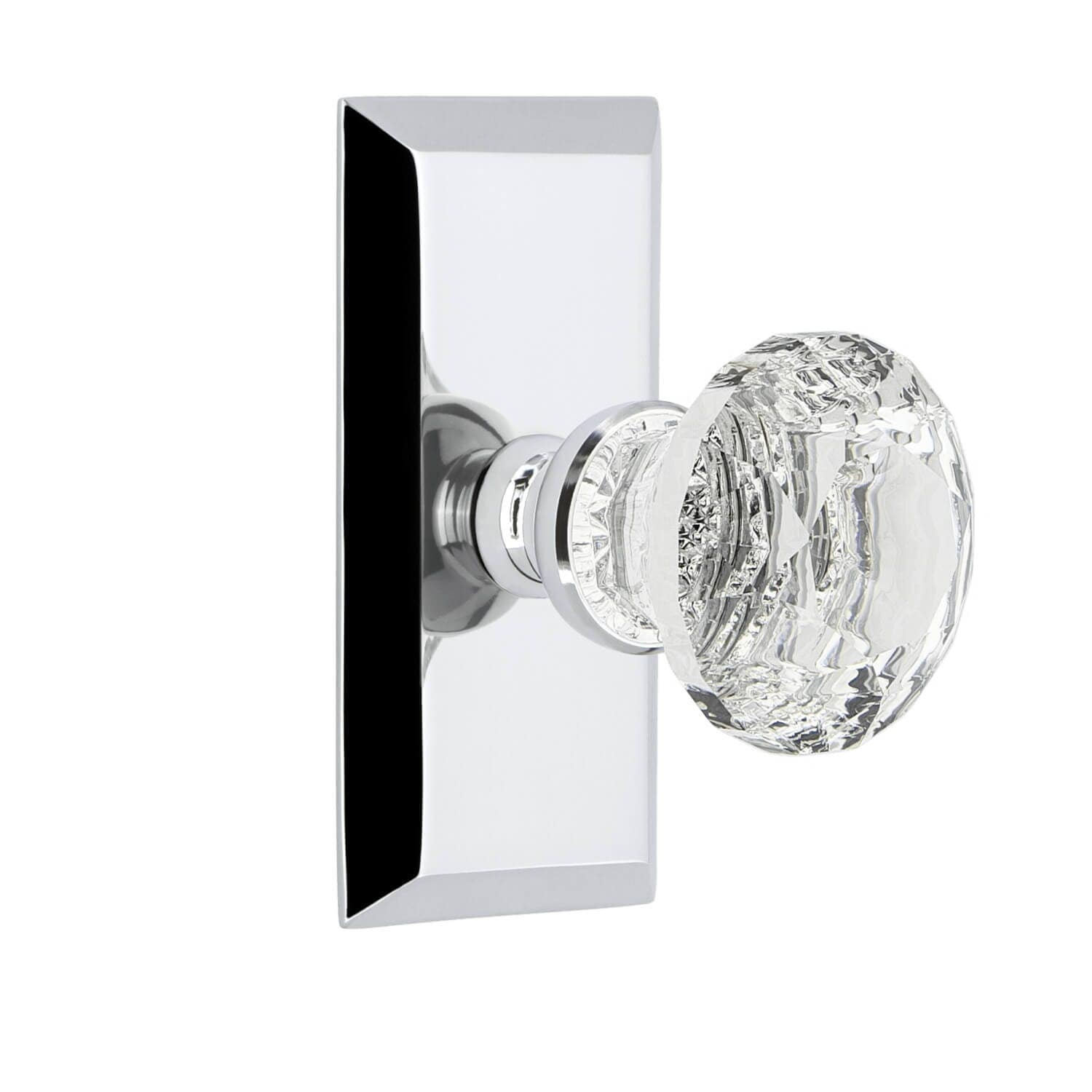 Grandeur Fifth Avenue Short Plate w/ Brilliant Crystal Knob
