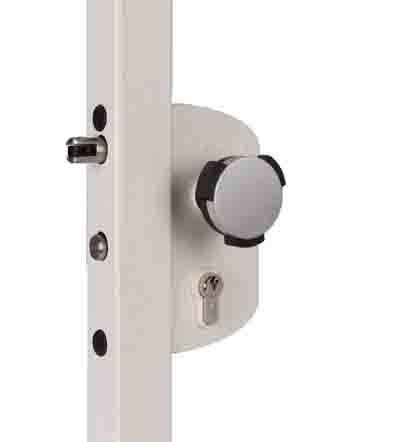 Locinox LAKZP1WSI Surface Mounted Child Safety Lock, 3006 WSI - Security Knob, VCA - Keyed to Differ