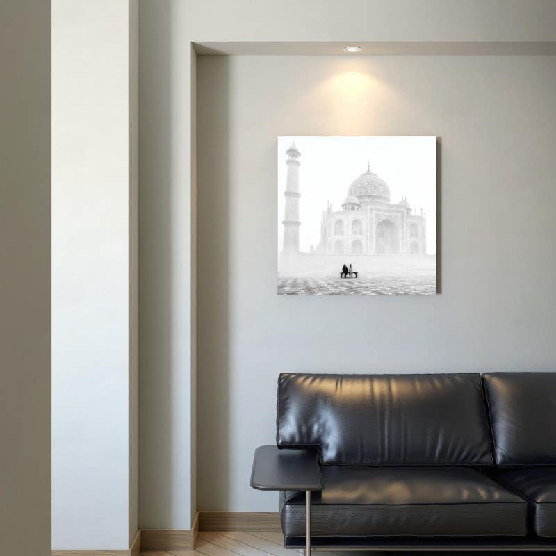 Bain Signature Taj Mahal Printed Canvas Art