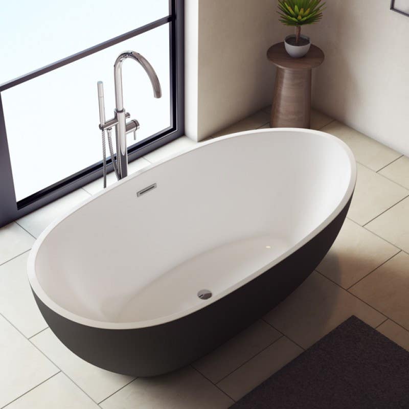Bain Signature Dove-56 Black Matte Artistic Bathtub