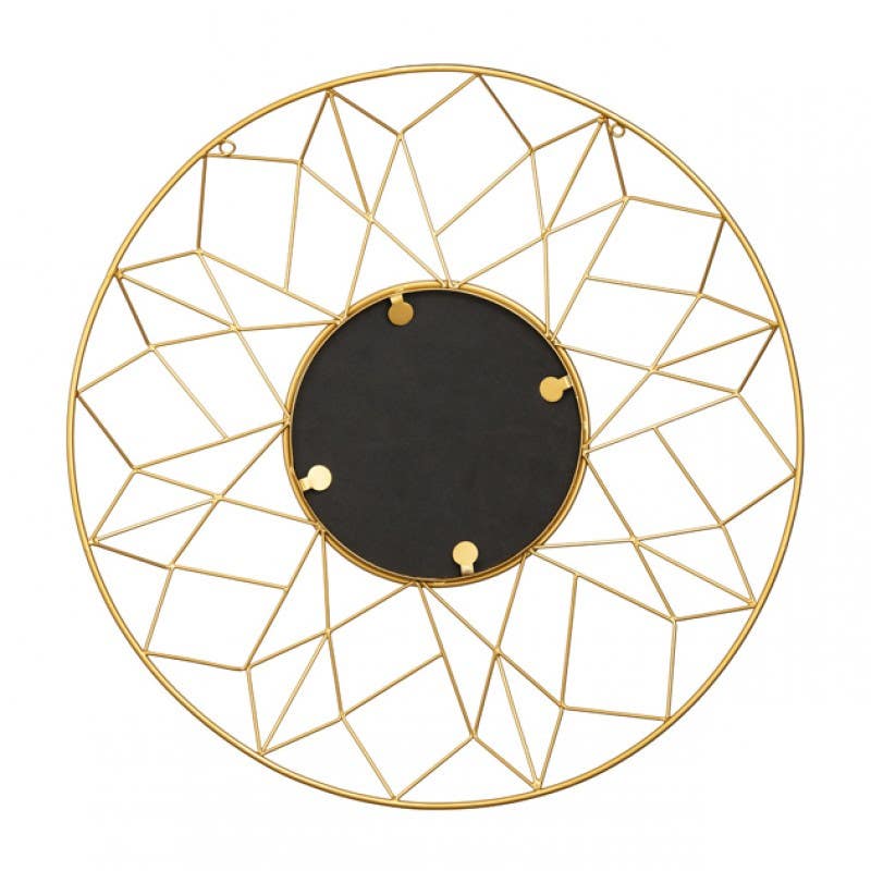 Bain Signature Louisa Mirror with Gold Decorative Round Frame