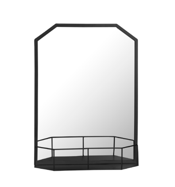 Bain Signature Aureila Rectangular Mirror with Built-in Shelf