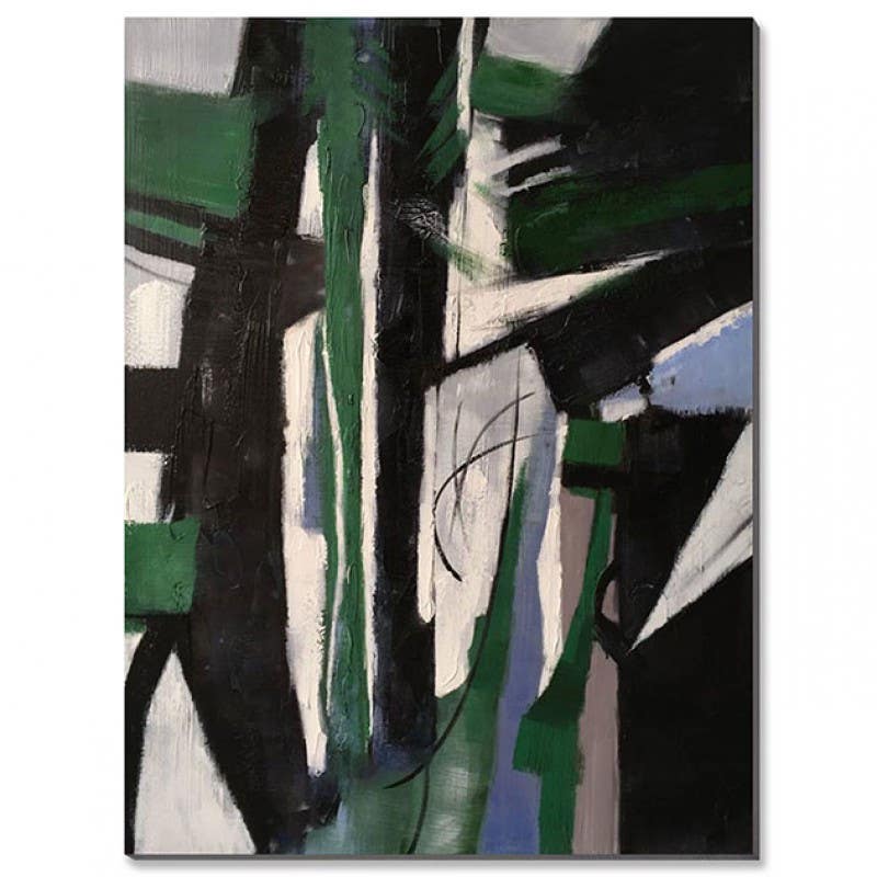 Bain Signature Hideki Hand Painted Canvas Art