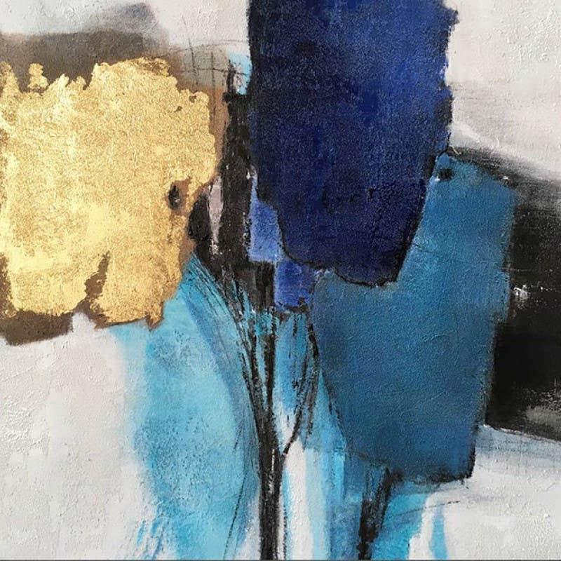 Bain Signature Opera Hand Painted Canvas with Gold Foil