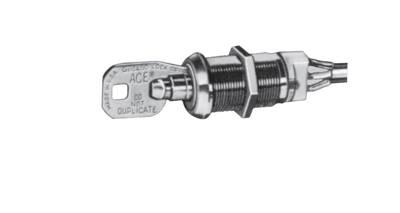 CompX C4235-DC Chicago, ACE II Maintaining UL Recognized Switch Lock, Single Pole, Double Throw