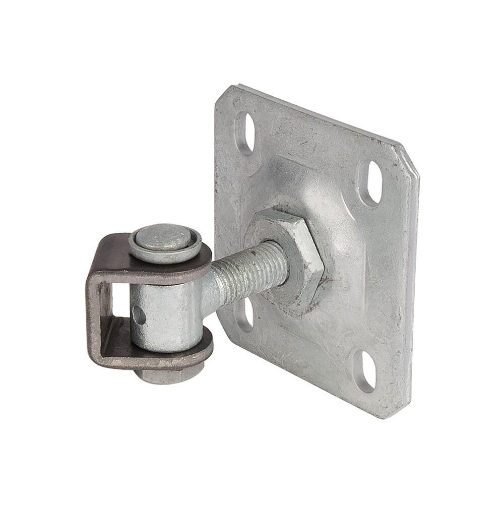 Locinox G90WP-B Vandal Proof 1-Way 90 Degree Hinge w/ Adjustable Steel Wall Plate, 2-Pcs.