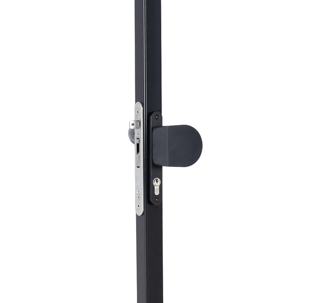 Locinox 3006HOLD Handle Set w/ Rounded Corners in Anodized Aluminum