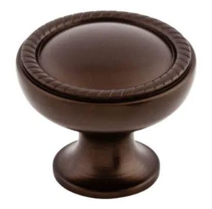 Top Knob M793 Oil Rubbed Emboss Knob, 1-1/4" L x 1-1/4" W, Oil Rubbed Bronze