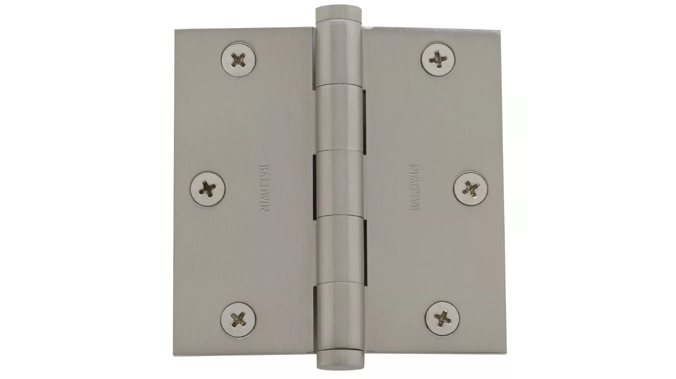 Baldwin Estate 1035 Square Corner Hinge, 3.5" x 3.5", Thickness-1.25"