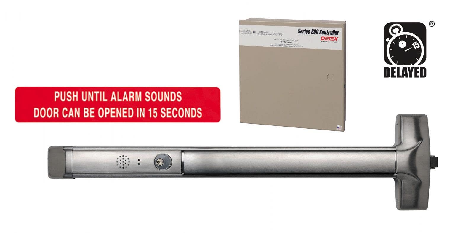 Detex ADVANTEX EE Delayed Egress w/ Advantex Series Exit Device