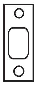 Delaney 289111 Deadbolt Strike 2-3/4" X 1-1/8" Strike Plate