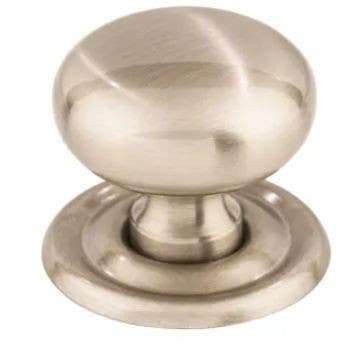 Top Knob M Britannia Victoria Knob, 1-1/4" w/Backplate