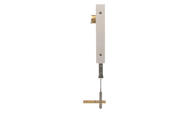 Adams Rite 1870HM Cylinder Operated Flushbolt w/ Flat Faceplate for Hollow Metal Doors