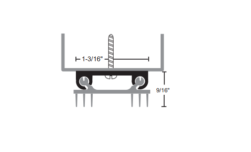 NGP 12T6 Thermoplastic Door Shoe