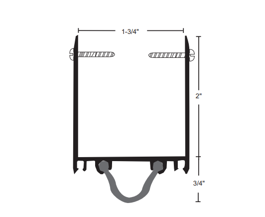 NGP 92N Neoprene Extended Door Shoe